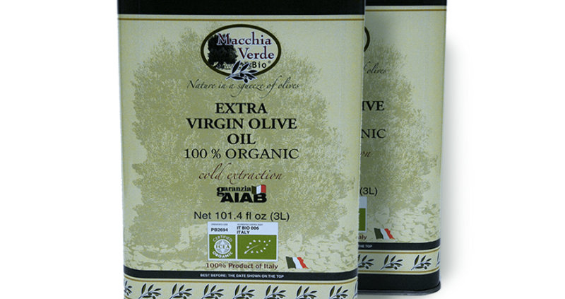 olio di oliva extravergine in taniche da 3 litri